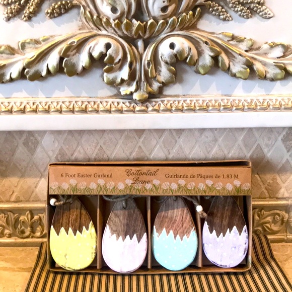 NIB Primitive Wood 6’ Easter Egg Garland - Picture 1 of 2